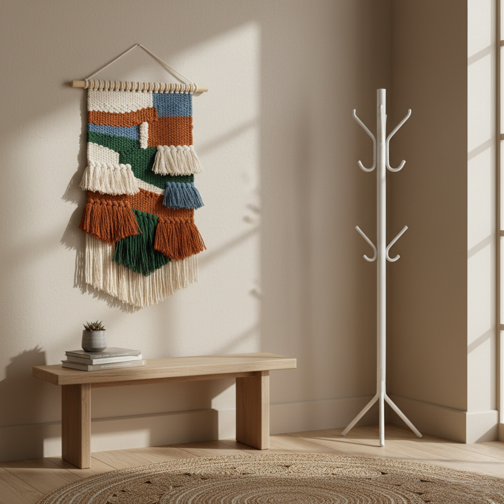 Suspension Murale Bohème Tissée