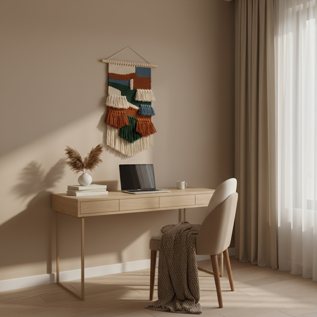 Suspension Murale Bohème Tissée